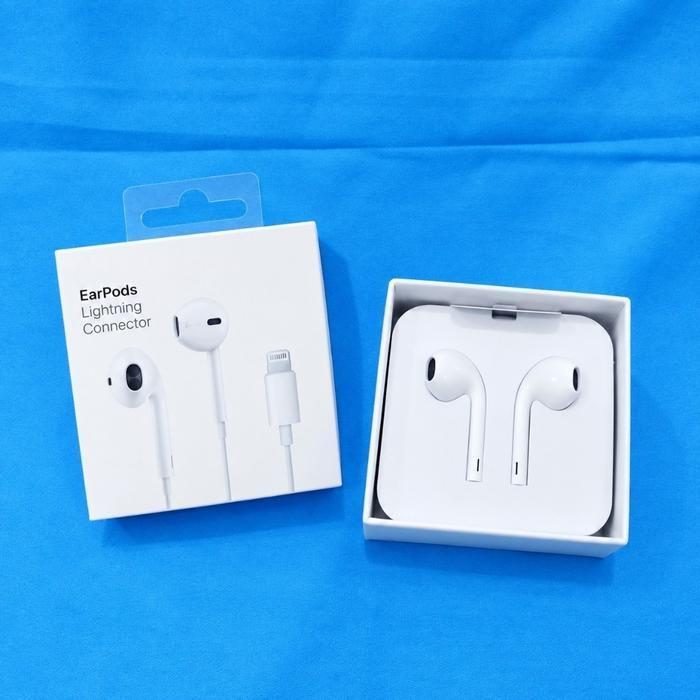 Handsfree Earphone Lightning Iphone 13 XR 11 Headset Wired Iphone With Mic Volume Kontrol