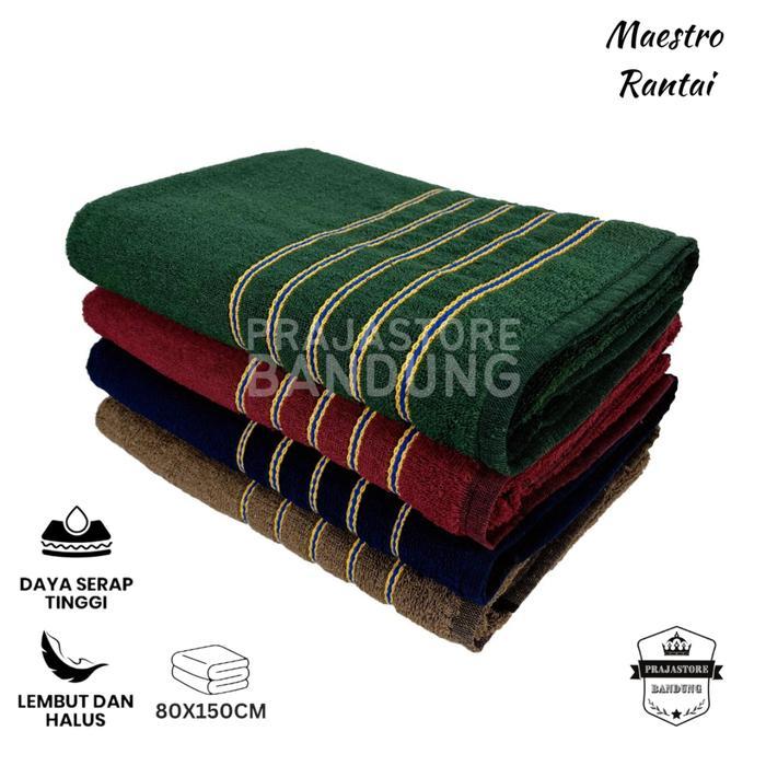 " Handuk Mandi Dewasa Jumbo Size 80x150 Maestro Rantai Tebal Lembut Menyerap Air Anduk Haduk Hanuk