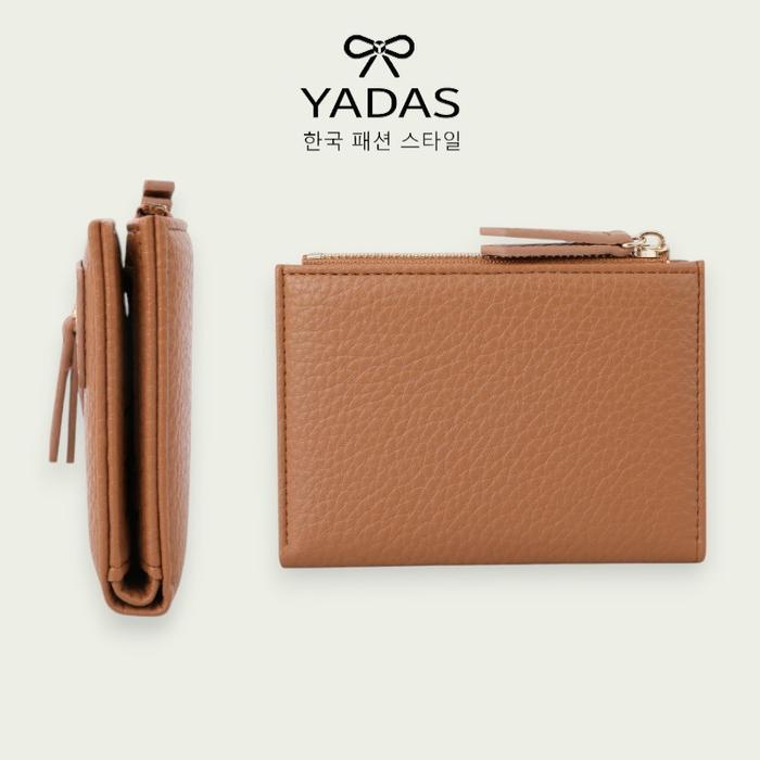 OBRAL YADAS Yuna Dompet Wanita Lipat 2 Luxury Design Terbaru Multislot Korean Style Kulit Lembut