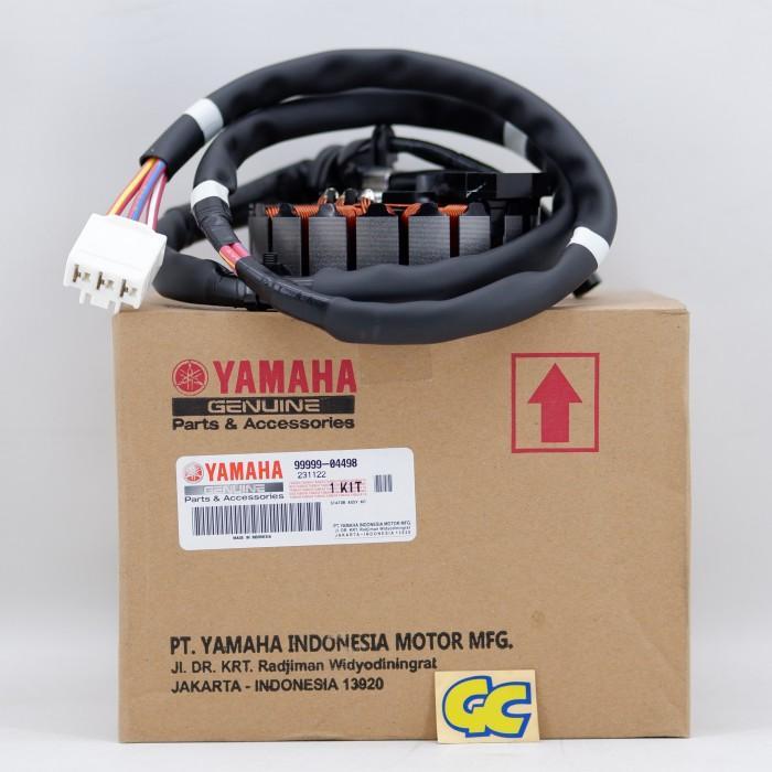 Spul / Stator Assy Yamaha Aerox 155, Lexi Original Alat Kabel Lampu Motor Motorcycle Sepeda