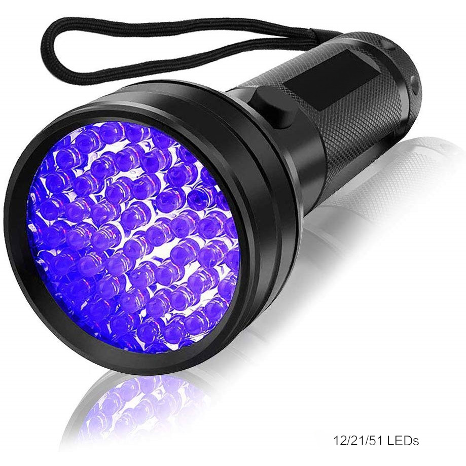 High Quality Black Light UV Light 51LED 21LED 12LED UV Light 395nm LED UV Flashlight Torch Light