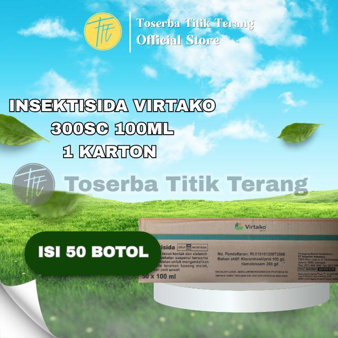 [A1] 1 Karton Insektisida Virtako 300 SC Kemasan 100ml Isi 50 Botol solusi pestisida basmi anti hama