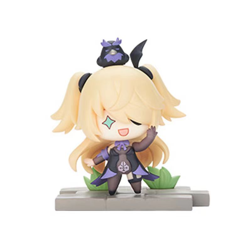 Game Genshin Impact Figure Kaii Mondstadt Series Figurines Venti Klee Kaeya Desktop Ornament PVC