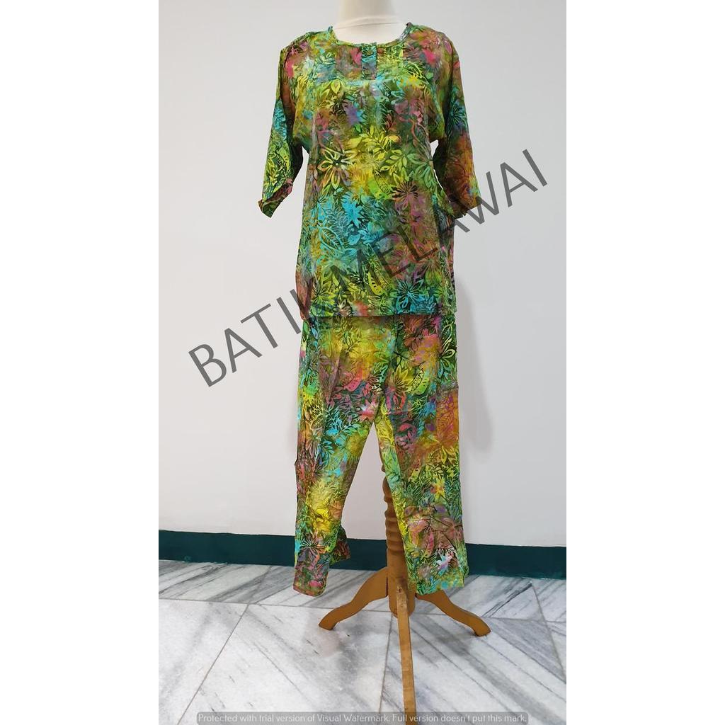 ASLI Setelan Batik PREMIUM SUNAN celana panjang tangan 3/4 SP AR OKD READY STOCK
