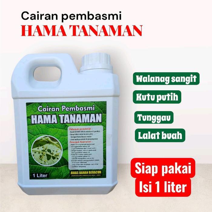 PROMO Cairan pembasmi hama tanaman/pembasmi kutu kebul,walang sangit,tungau,ulat isi 1 liter (siap