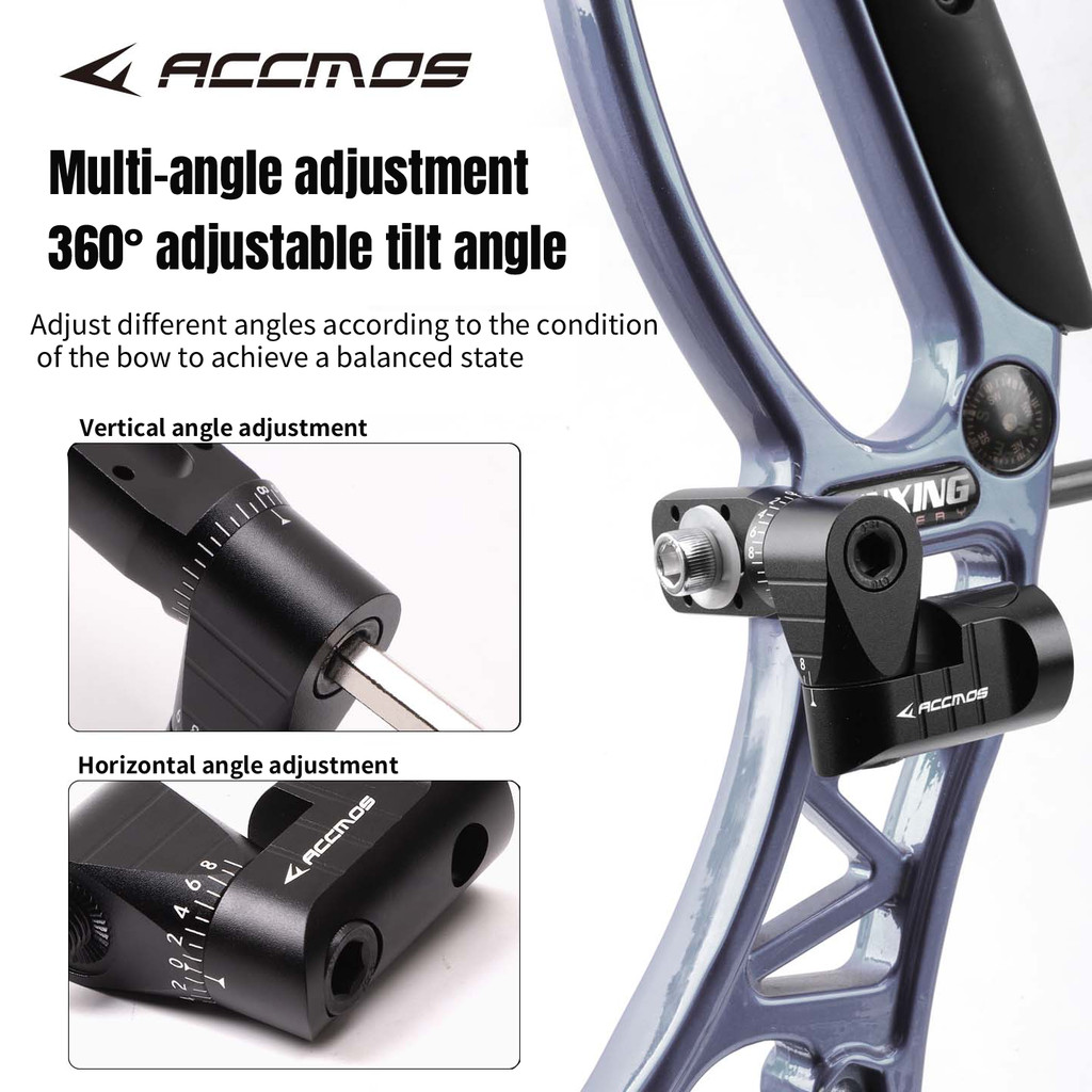 Archery QuickRelease Single Side VBar Bow Stabilizer Vbar Mount Adjustable Angle Gear Lock Structure
