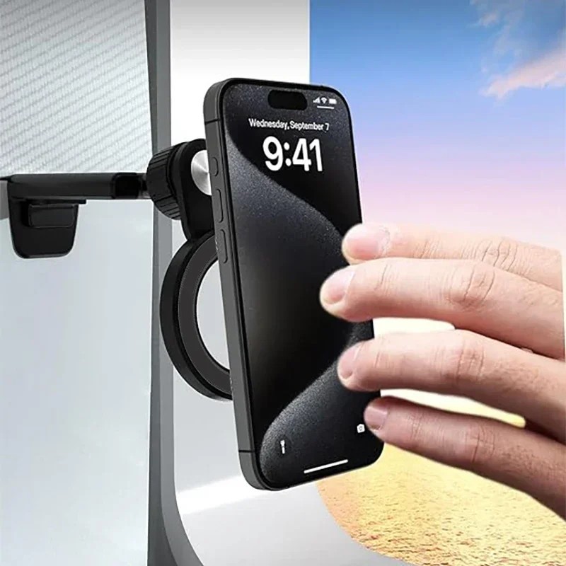 Magnetic Airplane Phone Holder Mount for Magsafe Travel Essential Accessory Foldable Handsfree Phone