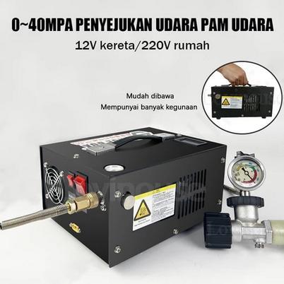 Kompresor Mini Portable 12v 4500psi 30Mpa Kompresor Pcp Elektrik Berlaku Untuk Oxygen Tabung