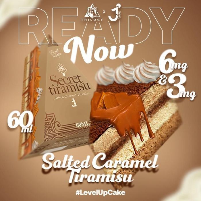 UA SECRET TIRAMISU 60ML SALTED CARAMEL TIRAMISU BY TRILOGY