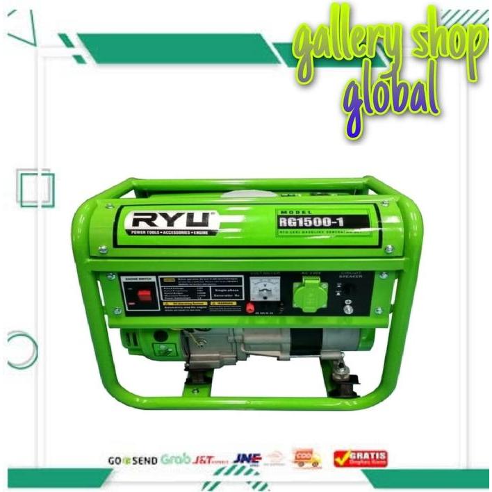 RYU Mesin Genset 1000 Watt RG 1500 - 1 / Gasoline Generator Set