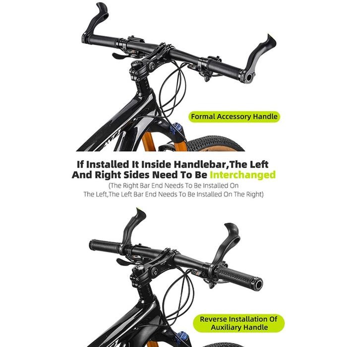 West Biking Long Bar End Tanduk Stang Panjang Sepeda Lipat MTB Ergonomic YP0804073