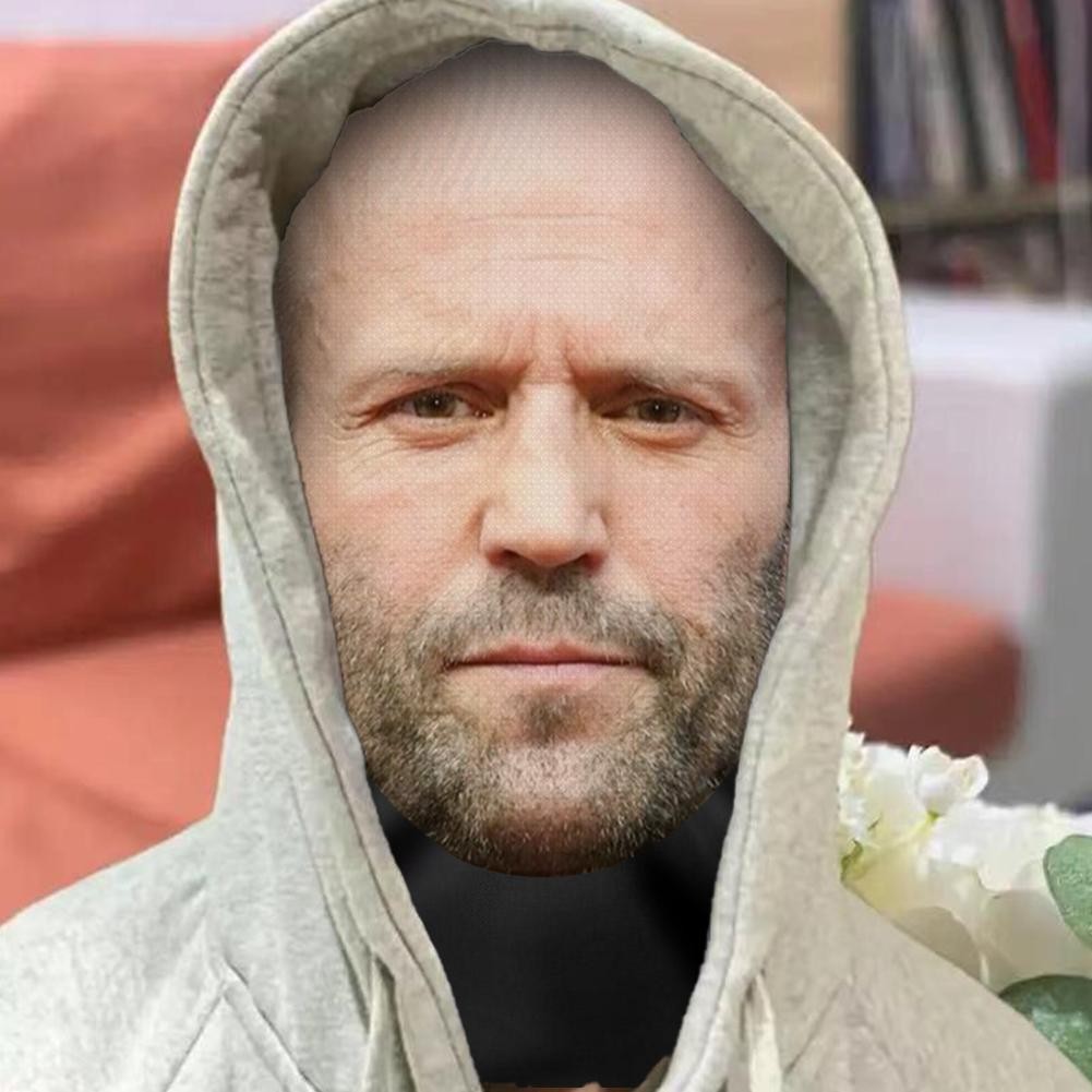 3D Realistic Face Masks Mascaras Realistic Mask Cosplay Prop Funny Mesh Mask Full Face Headwear