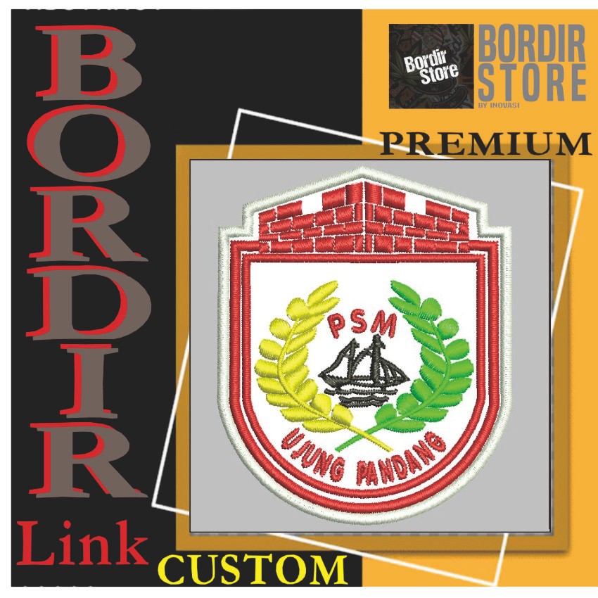 PSM UJUNG PADANG BS-1591 PATCH BORDIR LOGO/EMBLEM