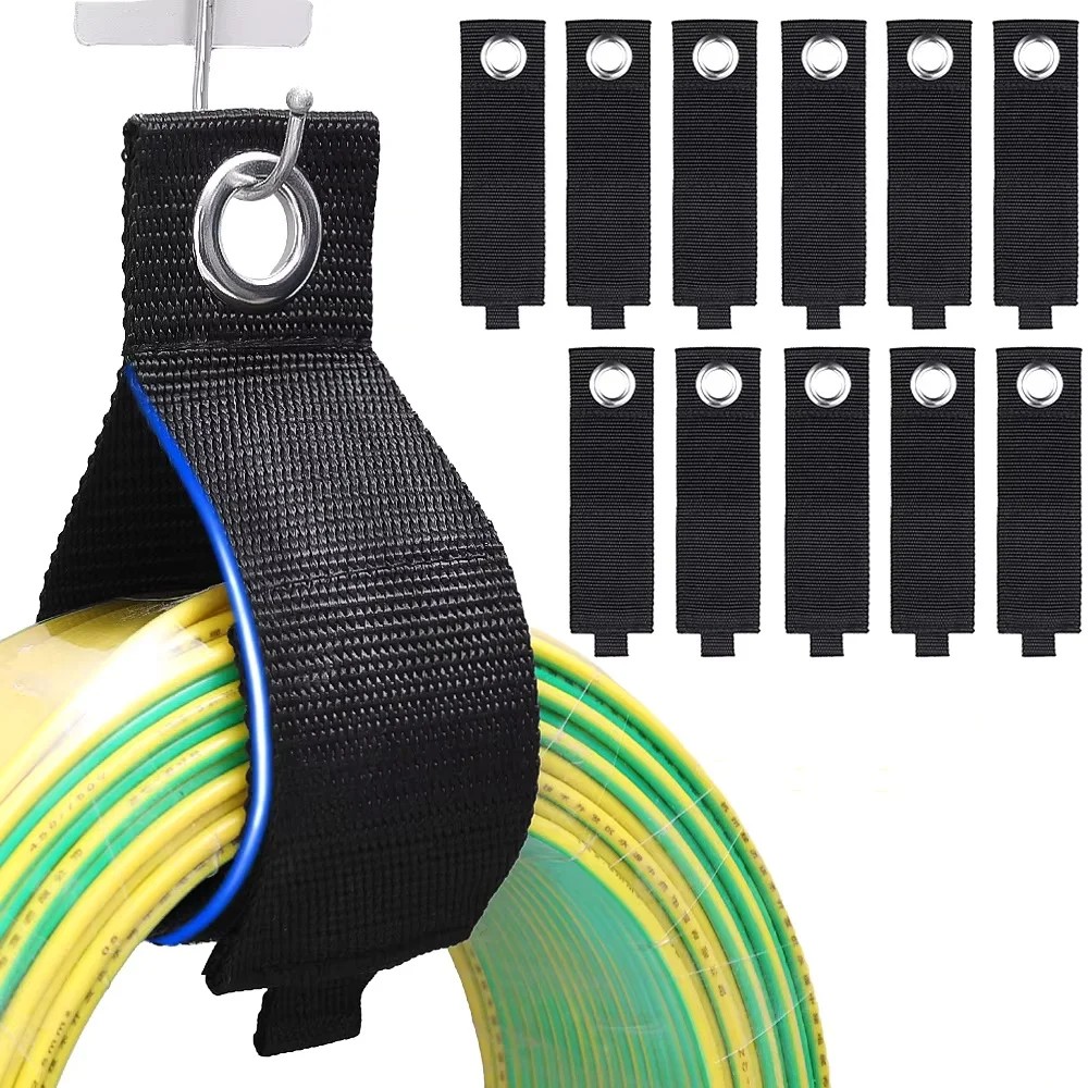 Extension Cord Organizer Holder Wire Manager Power Cord Management Nylon Heavy Cord Storage Straps