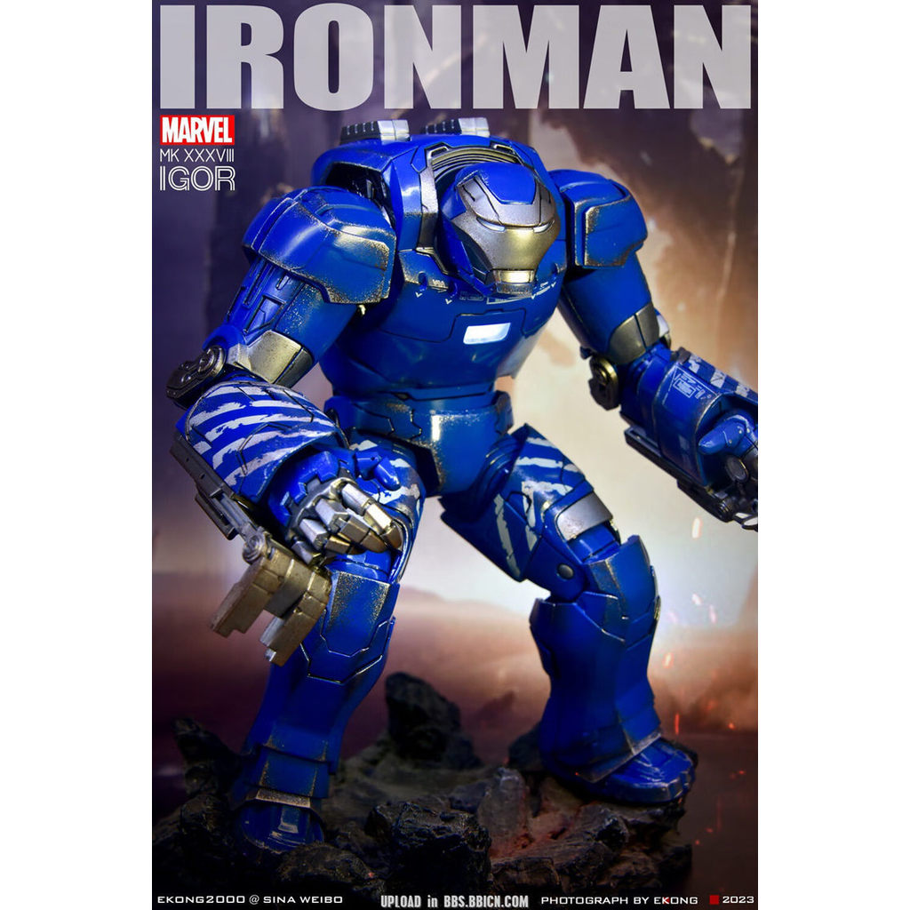1:12 Comicave 75% alloy Iron Man Igor Mk38 Mk21 Mk25 Mk33 Luminous Action figure collecting toys mod