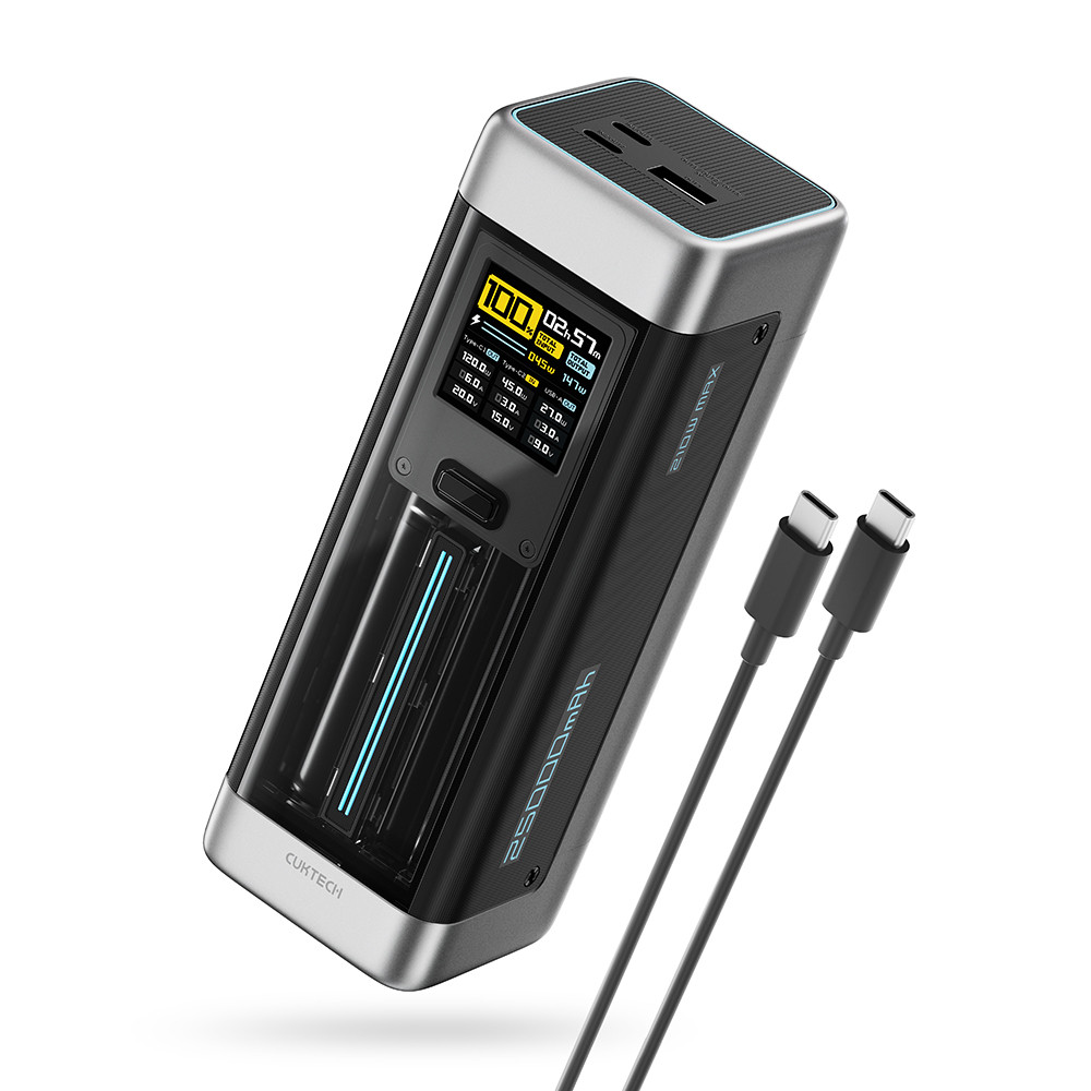 CUKTECH 20 high power high capacity 2C1A 25000mAh total 210W power bank portable battery mobile xiao