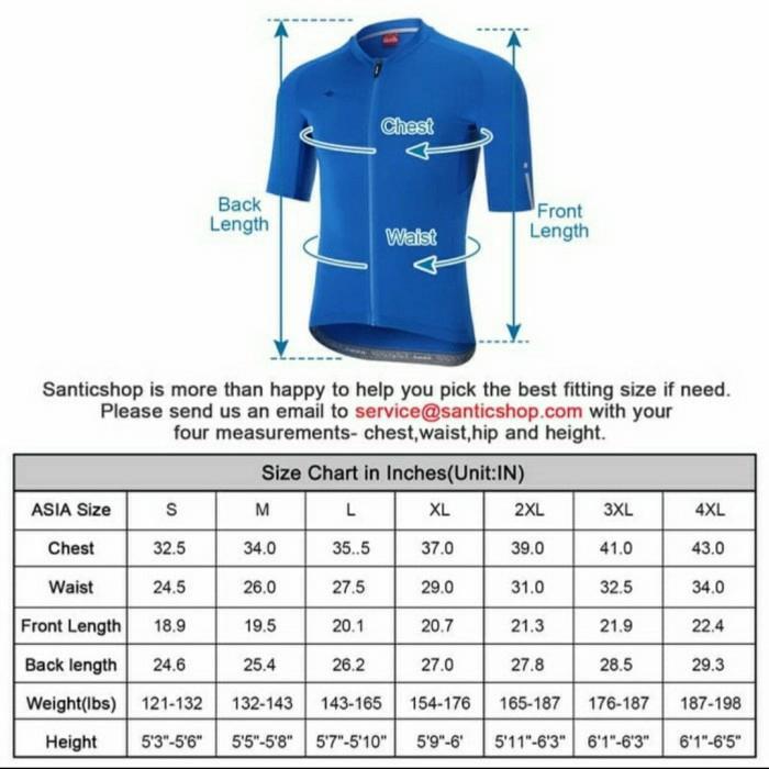 Baju Jersey Sepeda Gowes Original Santic Azuni Wm0C02156