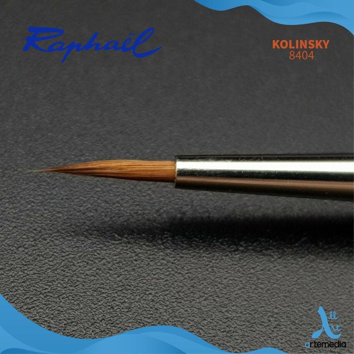 ugul- Raphael 8404 Kolinsky Sable Watercolor Brush Fine Point Round Kuas Cat Air Profesional