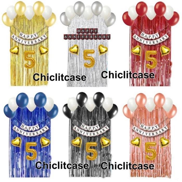 Paket Dekorasi Anniversary/Happy Anniversary/Balon Pesta Dekorasi