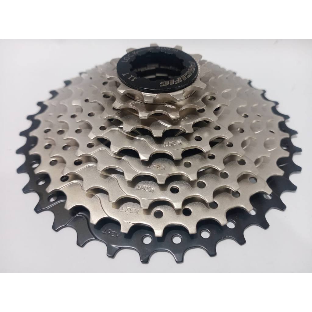 Sprocket 8 speed cassette 11T - 36T PACIFIC - sprocket 8 speed 11T - 36T - ger sepeda