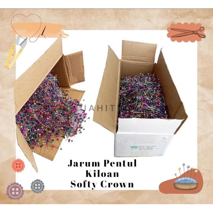 Jarum Pentul / Jarum Pentul Hijab / Jarum Pentul Kiloan Premium Softy Crown #Gratisongkir