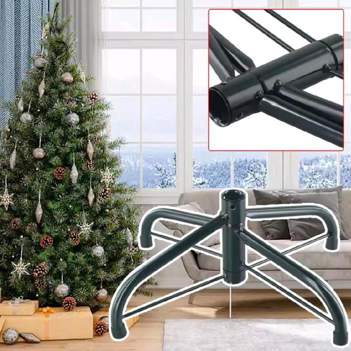 Kaki Pohon Natal Stand Logam Berdiri Dasar Rak Aksesoris Untuk Dekorasi Natal 45Cm/50Cm Besi Hijau