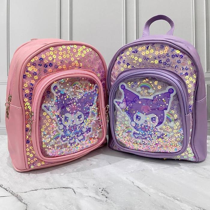7lc9- Tas Ransel Kuromi Tas Sekolah Anak Tk Paud Motif Kuromi Kado Ulang Tahun Anak