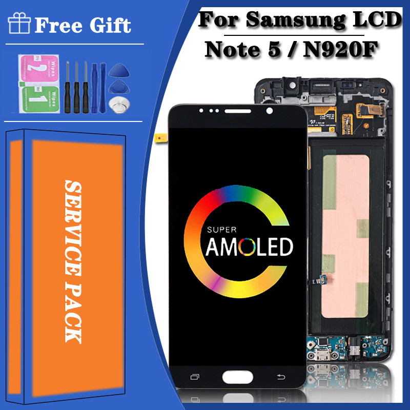 5.7''For Samsung  Note 5 LCD N920 N920F N920A N920C LCD Display Touch Screen Digitizer For Samsung N