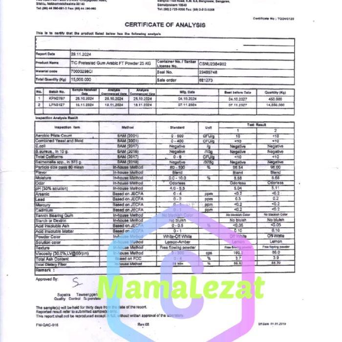 swwf- Gum Arabic Powder 100 Gram Gom Arab Bubuk Gum Arabica Food Grade