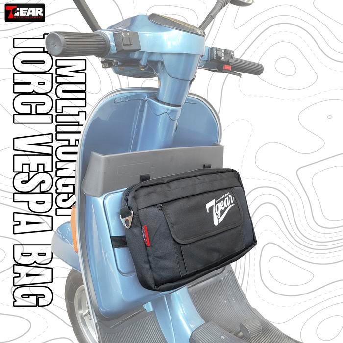 Tas Motor Bagasi Dek Depan Vespa 7Gear Gts Sprint Lx Corsa Px