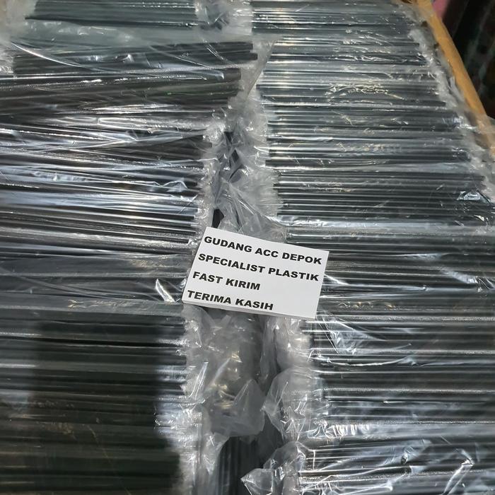 JTTOP" SEDOTAN 6MM 20CM HITAM BUNGKUS PLASTIK STERIL SEDOTAN BUBLE KECIL JUS