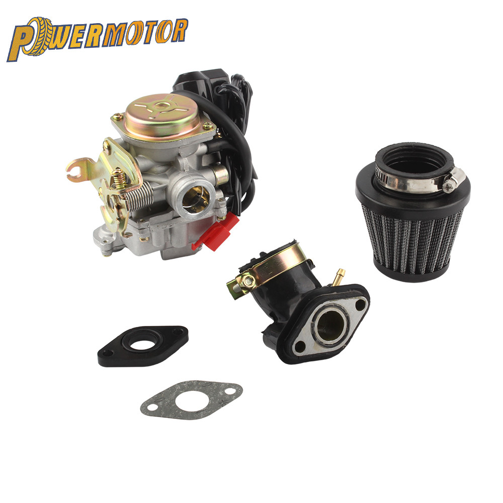 Motorcycle Carburetor Set Suitable Pd18J For Gy6 Scooters Mopeds 4T 18Mm 139Qmb 139Qma Cvk