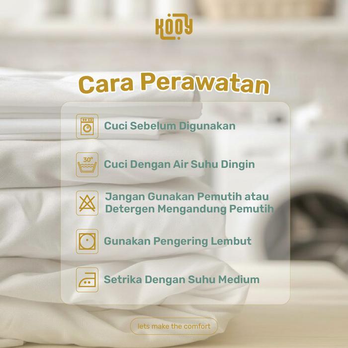 53lg- Bed Cover Set Sprei Polos Cappuccino - Ukuran Lengkap