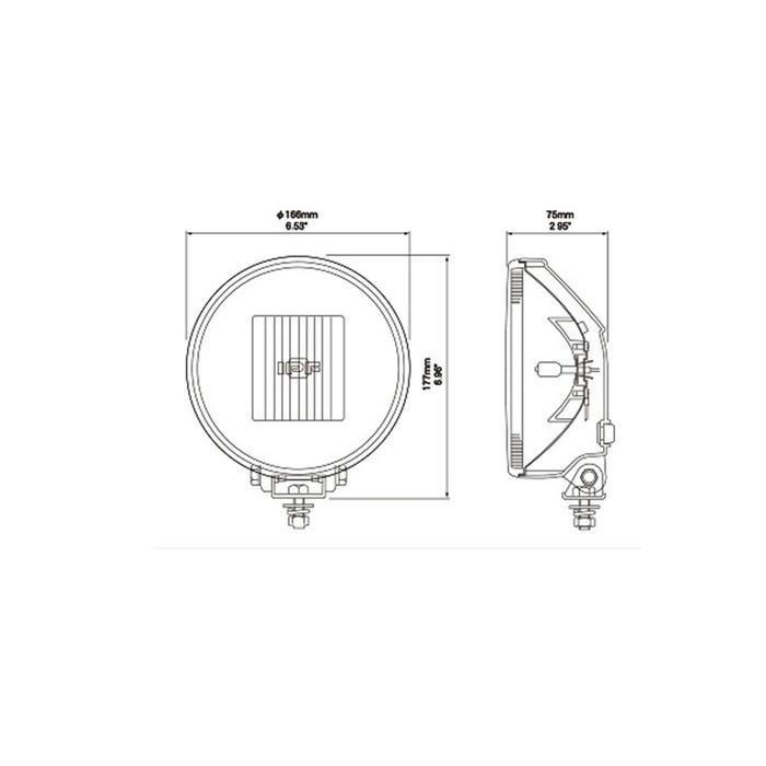 Promo Lampu Relly 16 cm Lampu Tembak Lampu Sorot Offroad IPF 968 Hybrid Reflectors