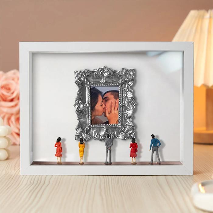 Custom Miniature Photo Frame Art Box - Kotak Lukisan Foto Keluarga 3D Aesthetic