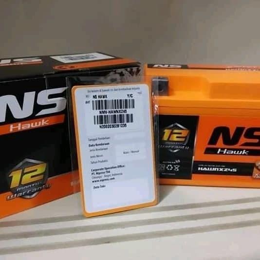 DISKON Aki Motor NS-HAWK GTZ5 Garansi 12Bulan