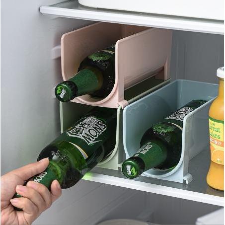 Ada Stok Rak Tempat Botol Anggur Bir Wine Beer Bottle Holder Rack Susun Kulkas