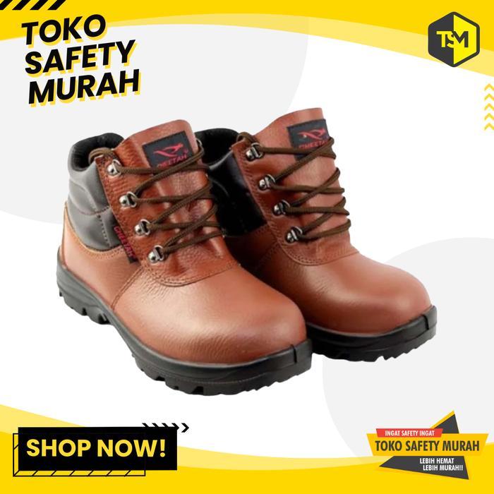 Sepatu Safety Cheetah 7106C Safety Shoes Original Sepatu Safety Proyek Warna Coklat