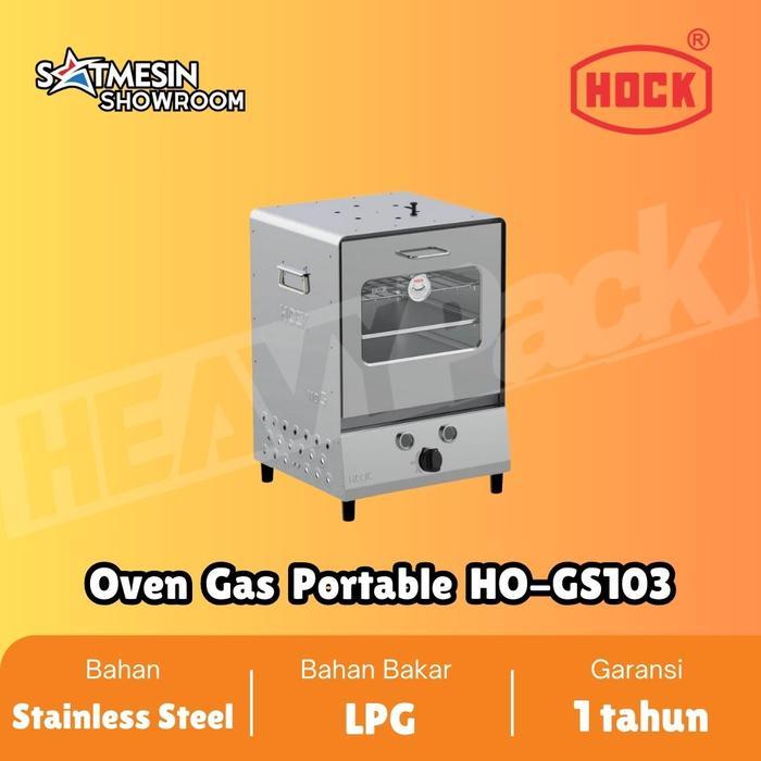 MESIN OVEN GAS ROTI OVEN GAS PORTABLE STAINLESS STEEL HO-GS103 HOCK