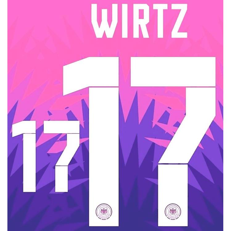 Promo [ Nameset ] Wirtz 17 Jerman Away Euro 2024