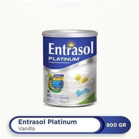 ENTRASOL PLATINUM VANILA 800 G SUSU NUTRISI LANSIA