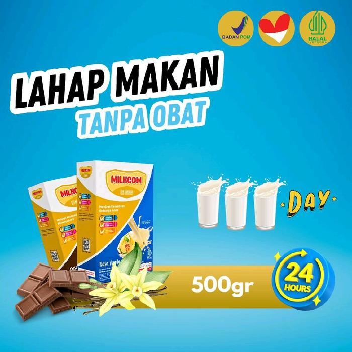 Susu sapi Bubuk milkcow 500gr varian rasa cokelat BPOM susu sapi bubuk