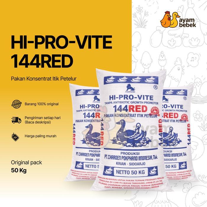 Konsentrat Bebek Petelur 144 RED Pakan Bebek Layer Campur Dedak & Jagung Produksi CP Pokphand GROSIR