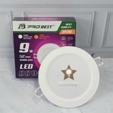 NEW Lampu Downlight Led Inbow Probest 9W 9Watt putih 3,5inch superbright