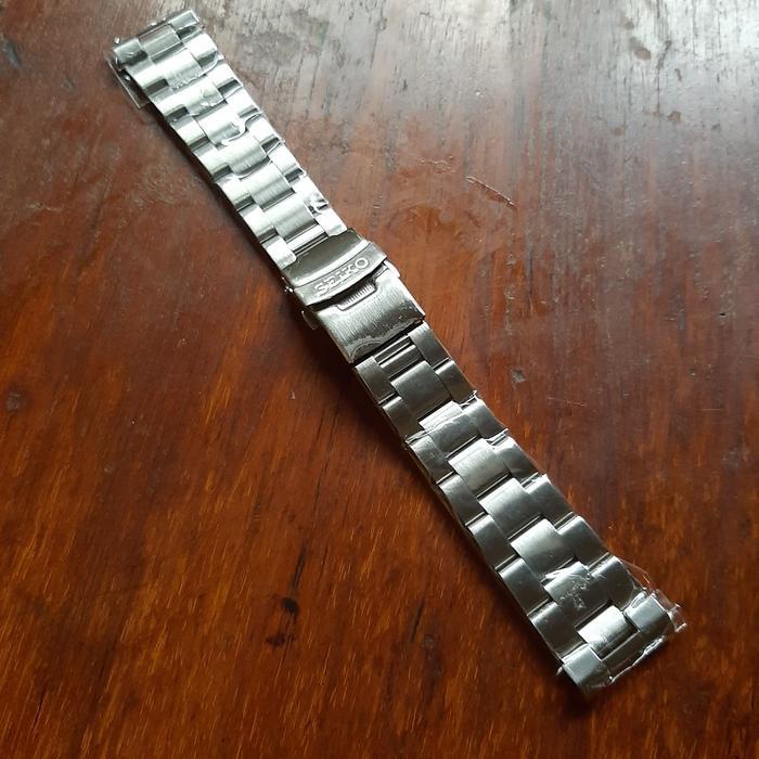 tali rantai oyster seiko - 22mm tali rantai jam tangan solid stainless