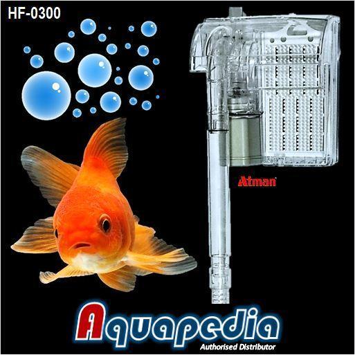 Baru Atman Hf-0300 Filter Gantung Aquarium Aquascape Hang-On Filter Atman Hf0300