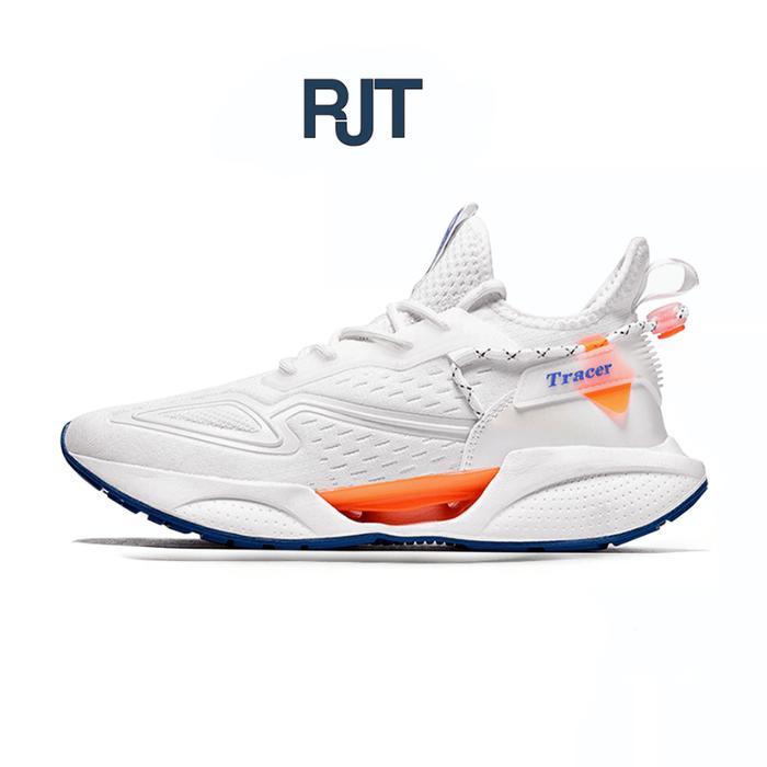 RJT Store D18 - Sepatu Sneaker Pria Kasual black/white/grey casual running shoes sneakers olahraga