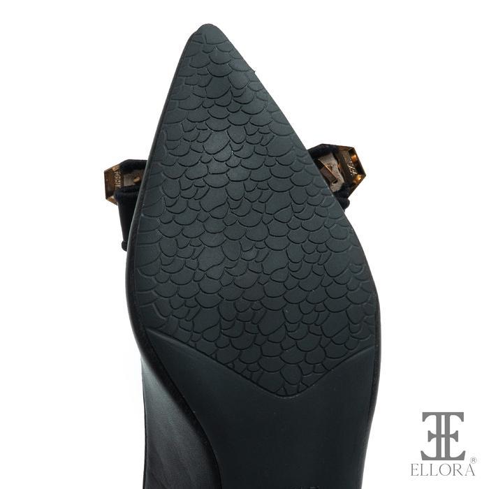 Official Ellora El-6675 Sepatu Wanita Hak Chunky Heels 3Cm Slingback Pansus Tali Belakang Sport Pita
