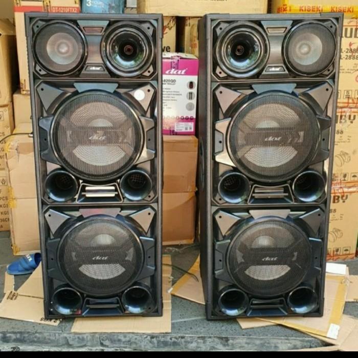 Speaker 12 inch double sepasang Aktif dan pasif DAT DS 122 DW WOOFER