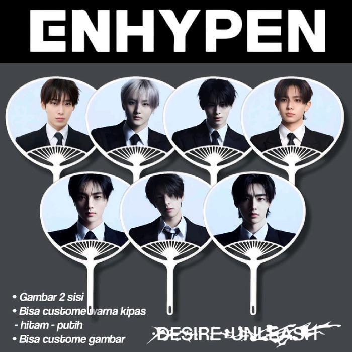 Kipas Tangan Enhypen - Kipas Uchiwa - Kipas Kpop - Mercendez Kpop